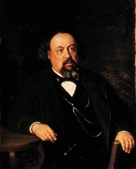 Portrait of Alexey Fiofilaktovich Pisemsky (1821-81) from Vasili Grigorevich Perov