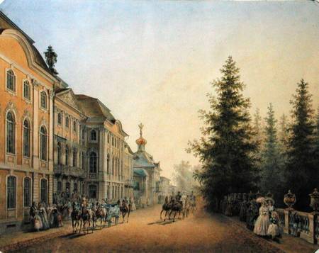 Court Departure at the Main Entrance of the Great Palace from Vasili Semenovich Sadovnikov