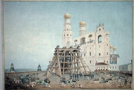 Raising of the Tsar-bell in the Moscow Kremlin in 1836 from Vasili Semenovich Sadovnikov