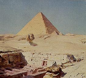 Sphinx und Cheops-Pyramide