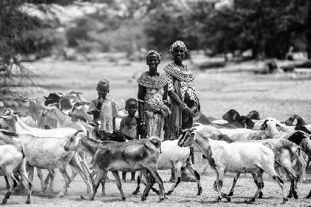 Samburu-Familie
