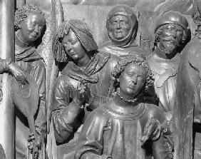 Der Bamberger Altar (Detail der Geburt Christi): Hirten