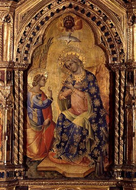The Annunciation (part of polyptych) from Veneziano Lorenzo