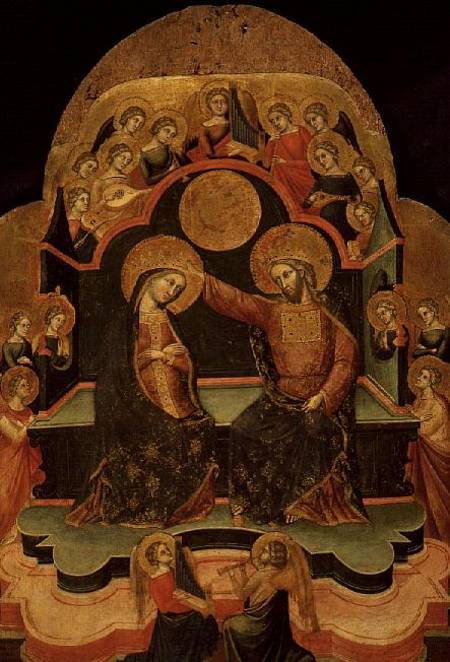 The Coronation of the Virgin (panel) from Veneziano Stefano