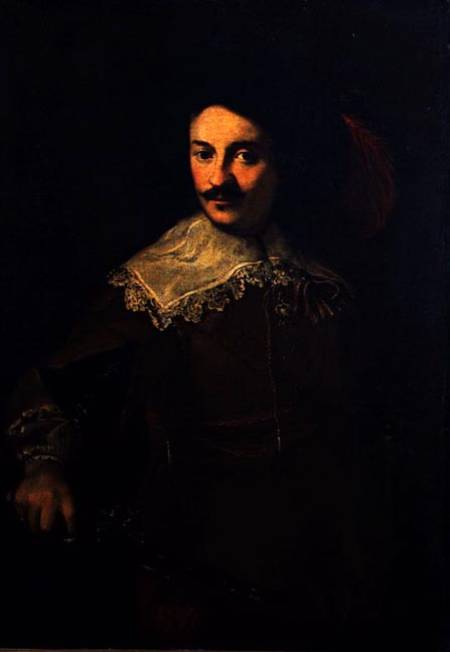 Self Portrait with a Pistol from Ventura di Arcangelo Salimbeni
