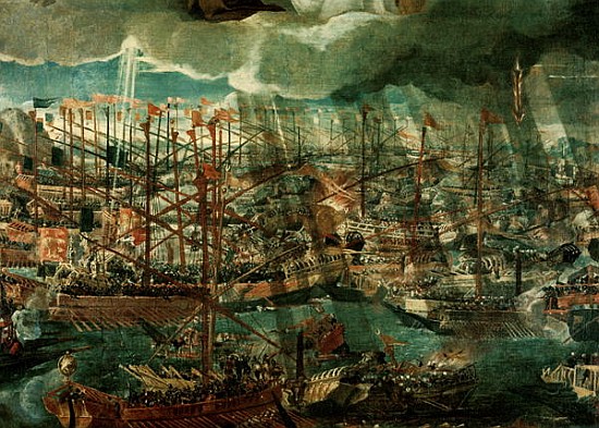 Allegory of the Battle of Lepanto (detail of 60381) from Veronese, Paolo (eigentl. Paolo Caliari)