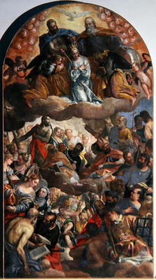 Coronation of the Virgin, 1586 (oil on canvas) from Veronese, Paolo (eigentl. Paolo Caliari)
