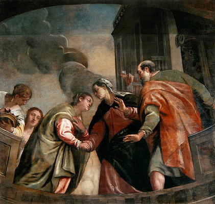 The Visitation (oil on canvas) from Veronese, Paolo (eigentl. Paolo Caliari)