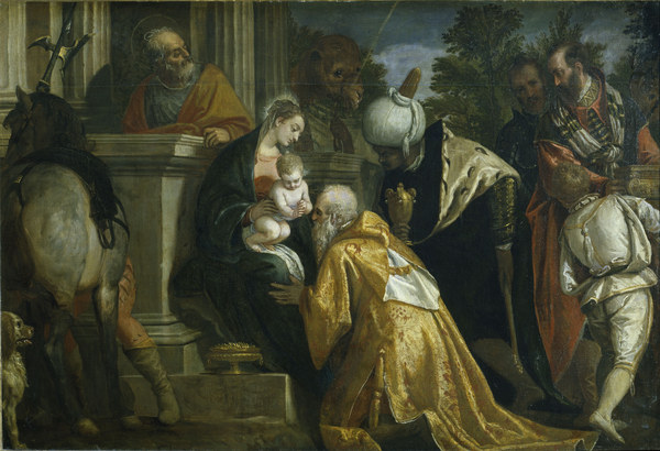 P.Veronese /Adoration of the Kings/ C16 from Veronese, Paolo (eigentl. Paolo Caliari)