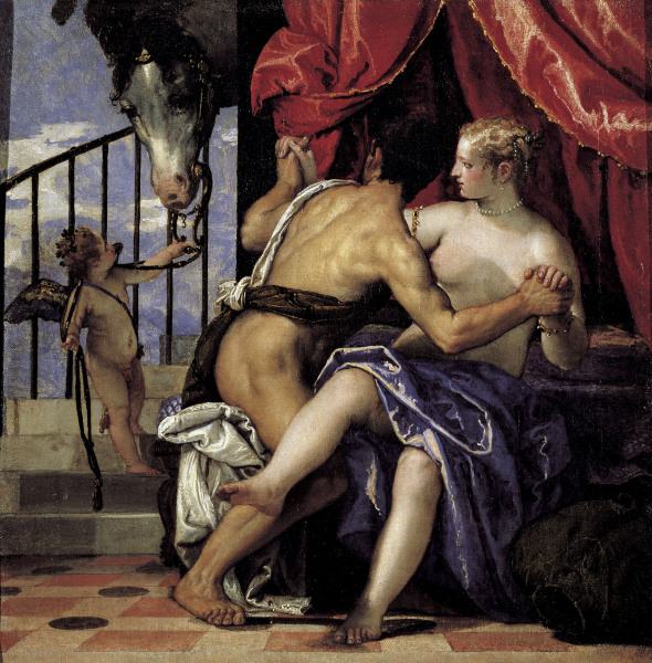 Veronese / Mars and Venus / c.1575 from Veronese, Paolo (eigentl. Paolo Caliari)