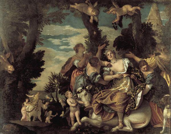 Veronese / Rape of Europa / Ptg./ c.1580 from Veronese, Paolo (eigentl. Paolo Caliari)