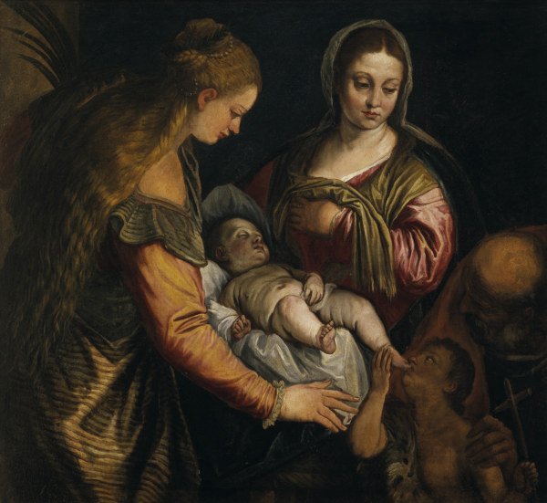 P.Veronese, Holy Family with Barbara from Veronese, Paolo (eigentl. Paolo Caliari)