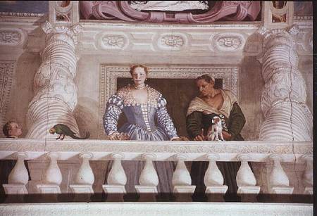 Villa Barbaro. Lady and Nurse on the Balcony from Veronese, Paolo (eigentl. Paolo Caliari)