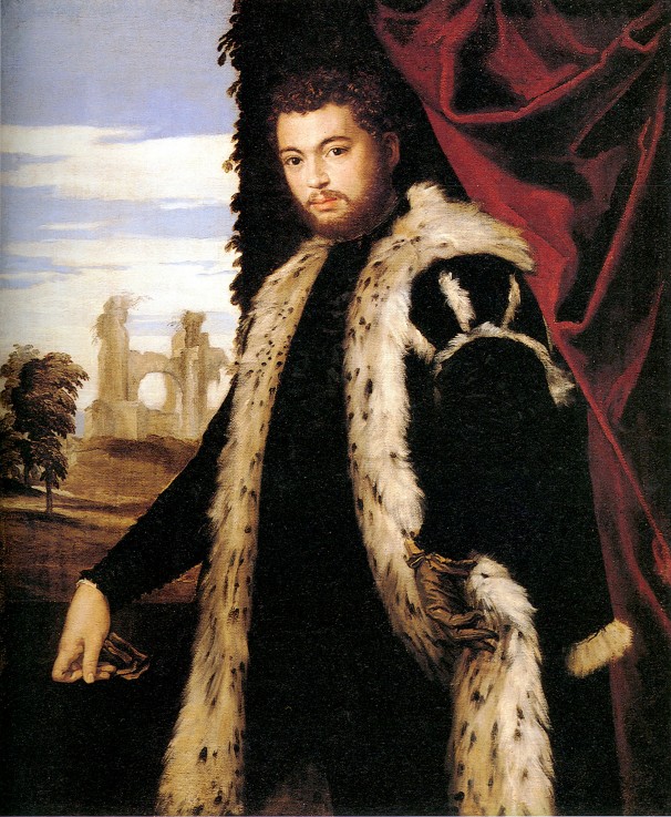 Portrait of a Young Man Wearing Lynx Fur from Veronese, Paolo (eigentl. Paolo Caliari)