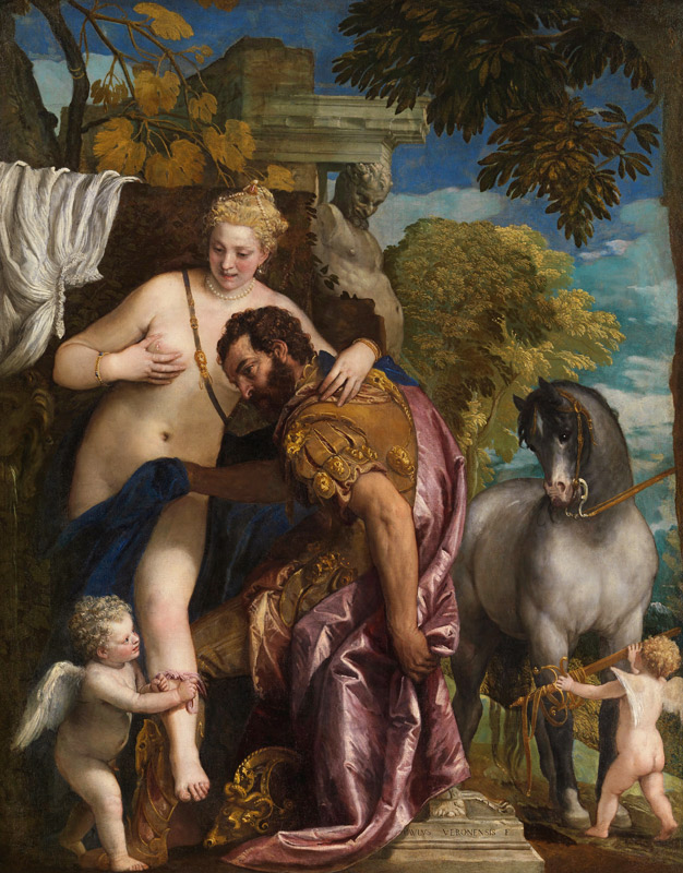Mars and Venus United by Love from Veronese, Paolo (eigentl. Paolo Caliari)