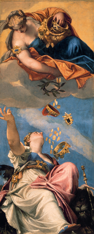 Venice Receives from Juno the Doge's Hat from Veronese, Paolo (eigentl. Paolo Caliari)