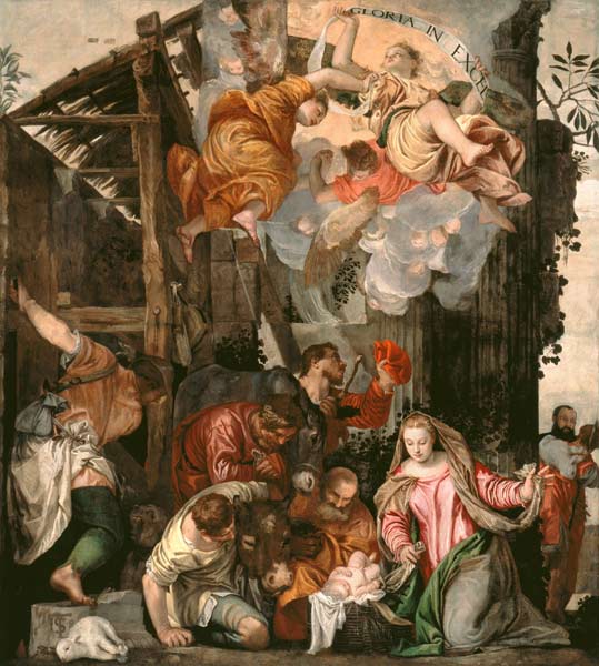 Adoration of the Shepherds / Veronese from Veronese, Paolo (eigentl. Paolo Caliari)