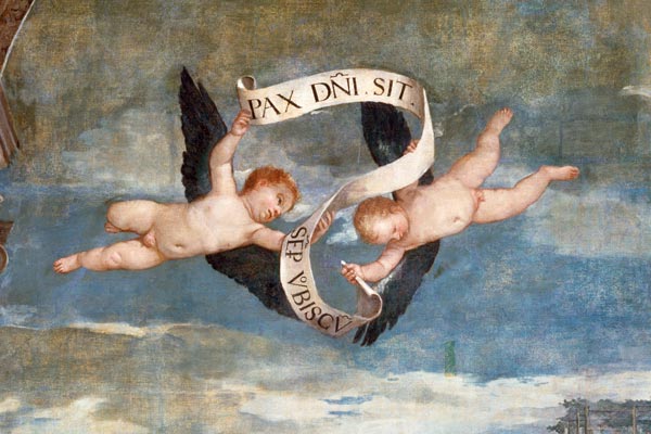 P.Veronese / Angel with Banner / Ptg. from Veronese, Paolo (eigentl. Paolo Caliari)