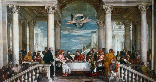 P.Veronese / Banquet of Gregory th.Great from Veronese, Paolo (eigentl. Paolo Caliari)