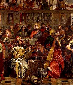 Die Hochzeit zu Kanaa. Detail: Gruppe von Musikanten from Veronese, Paolo (eigentl. Paolo Caliari)
