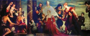 Die Madonna mit der Familie Cuccina. from Veronese, Paolo (eigentl. Paolo Caliari)
