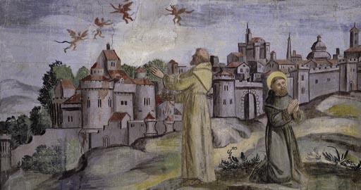 Franziskus vertreibt die Daemonen aus Arezzo from Vetralla Latium