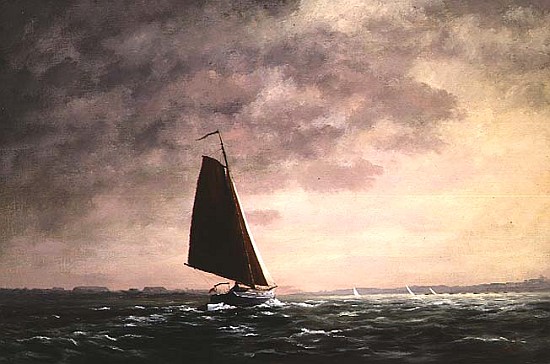 Passing Squall on the Medway (Dutch built steer yacht) from Vic  Trevett