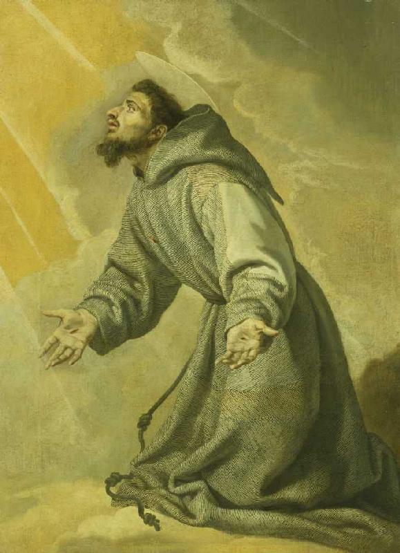 Der Heilige Franziskus empfängt die Stigmata. from Vicente Carducho