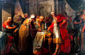 König Ezechias prahlt mit seinen Schätzen from Vicente López y Portaña