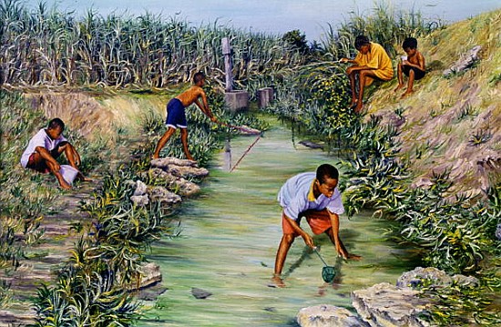 Fishing (oil on canvas)  from Victor  Collector