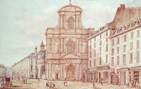 View of the Portal of the Church of Saint-Gervais, Paris  on from Victor Jean Nicolle