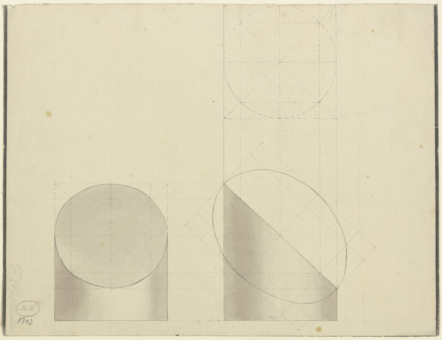 Geometrische Formen (schräg angeschnittene Zylinder?) from Victor Müller