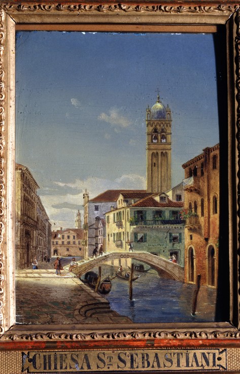 Views of Venice. The Church of San Sebastiano from Victor Vincent Adam