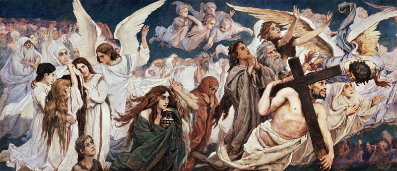 Before the Paradise (Left part) from Viktor Michailowitsch Wasnezow