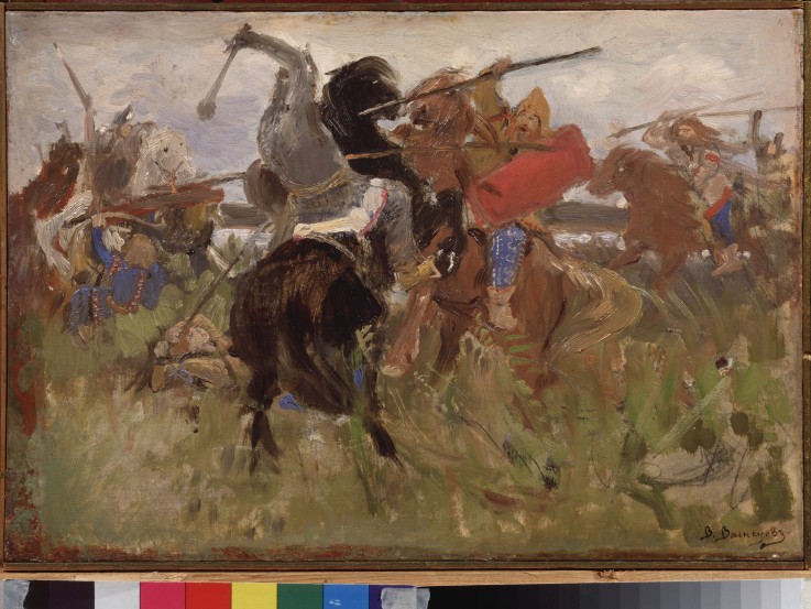 Battle between the Scythians and the Slavs from Viktor Michailowitsch Wasnezow
