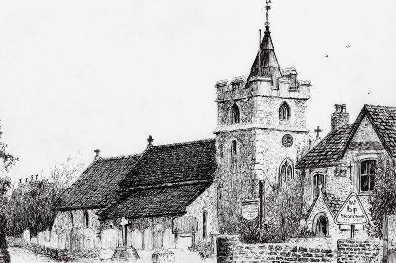 Brighstone Church I.O.W from Vincent Alexander Booth