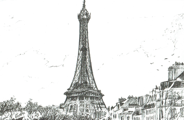 Eiffel Tower from Vincent Alexander Booth