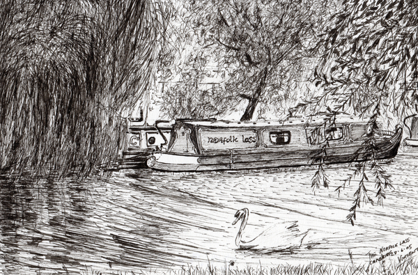 Narrow boats Cambridge from Vincent Alexander Booth