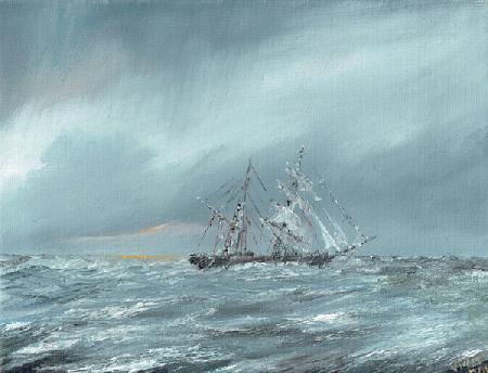 The Mary Celeste adrift December 5th 1872