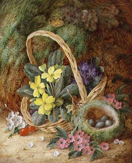 Still Life with Primroses and a Bird's Nest from Vincent Clare