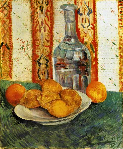 Stilleben mit Flasche und Zitronen from Vincent van Gogh