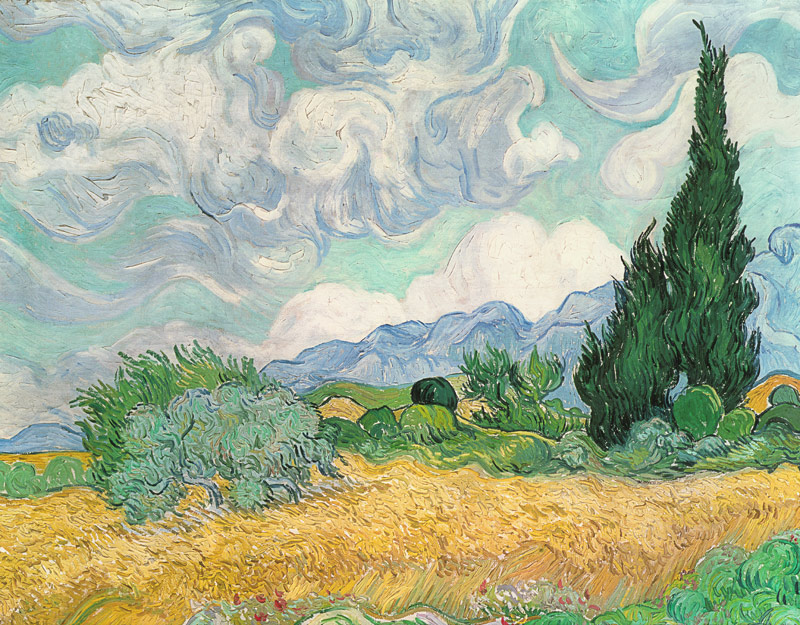 Weizenfeld mit Zypressen from Vincent van Gogh