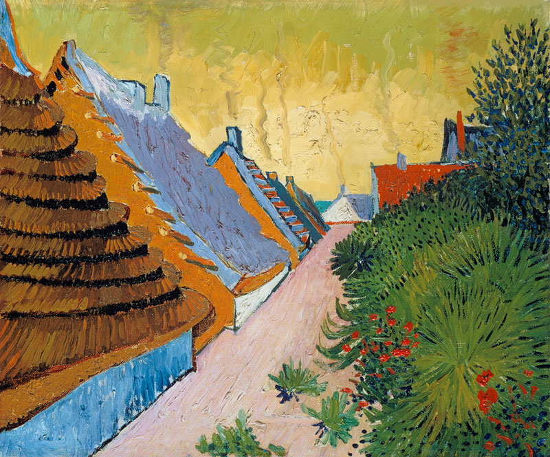 Farmhouses At Saintes-Maries,  Mas A Saintes-Maries from Vincent van Gogh