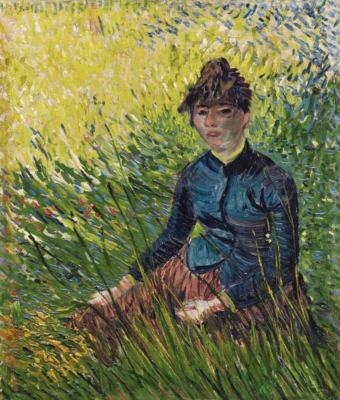Woman in a wheat field (Femme dans un champ de blé) from Vincent van Gogh