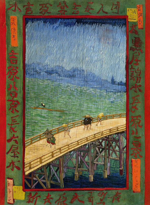 n.Hiroshige, Brücke im Regen from Vincent van Gogh