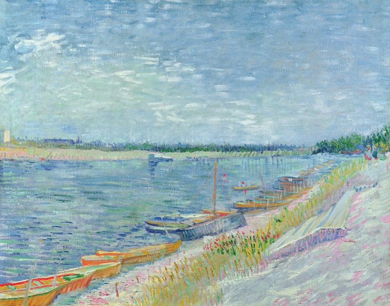 Moored Boats from Vincent van Gogh