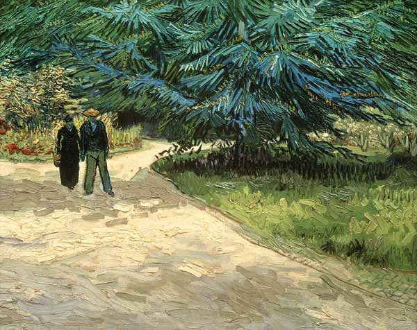 Paar im Park von Arles: Der Garten des Dichters III from Vincent van Gogh