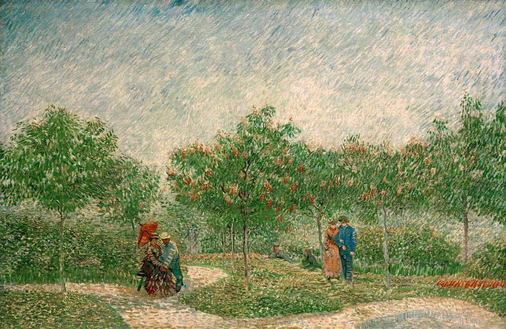 Courting couples in the Voyer d'Argenson Park in Asnières from Vincent van Gogh