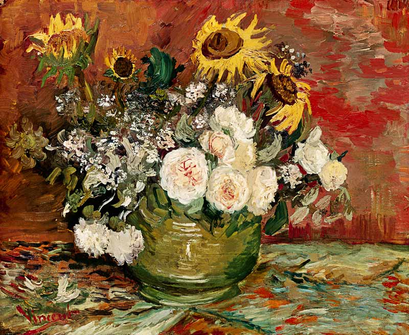 Rosen und Sonnenblumen from Vincent van Gogh