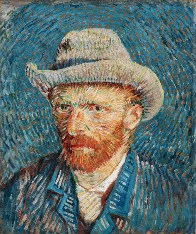 Selbstbildnis mit grauem Filzhut from Vincent van Gogh